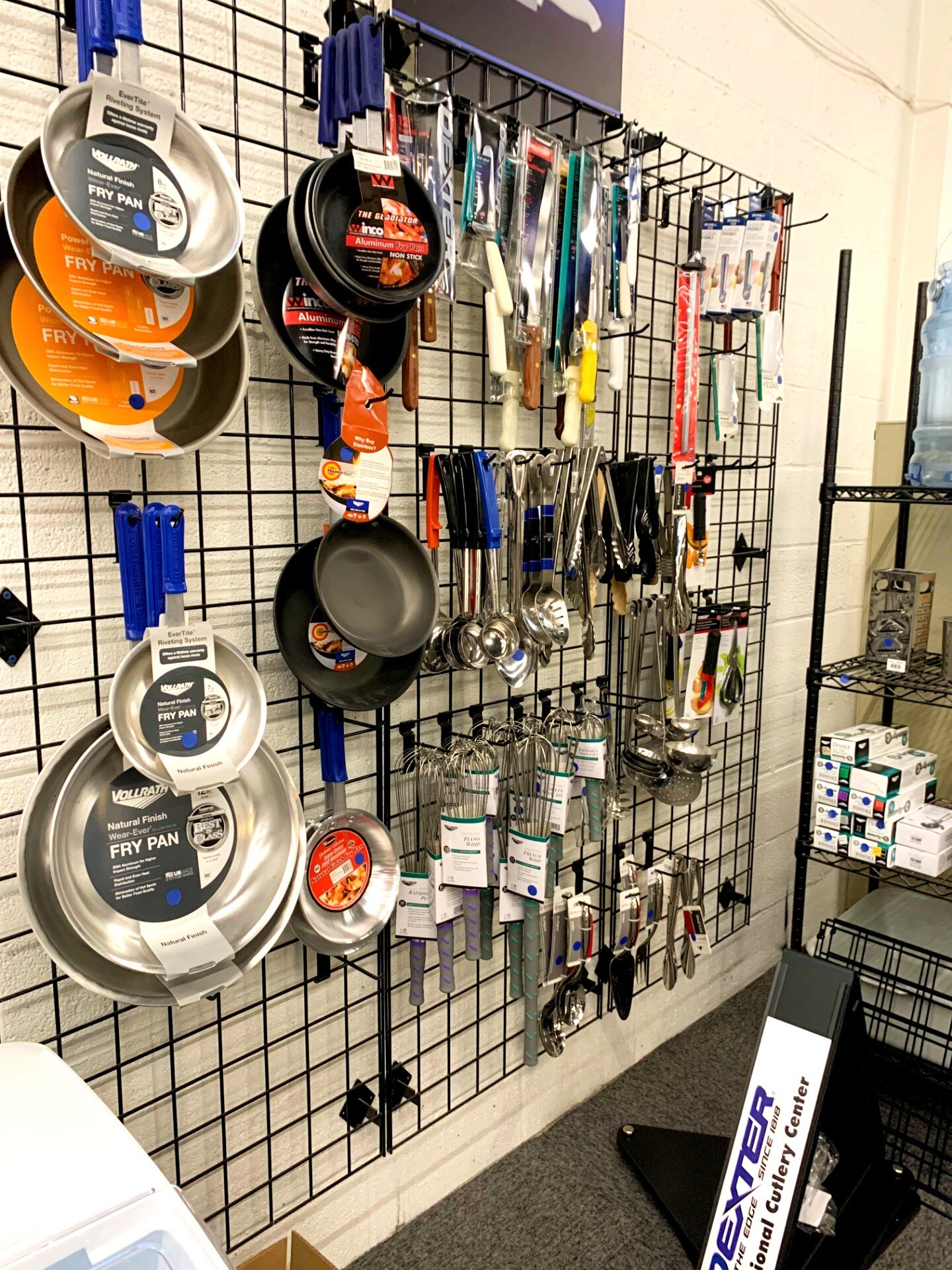 Smallwares aisle in the Boston Showcase Company showroom